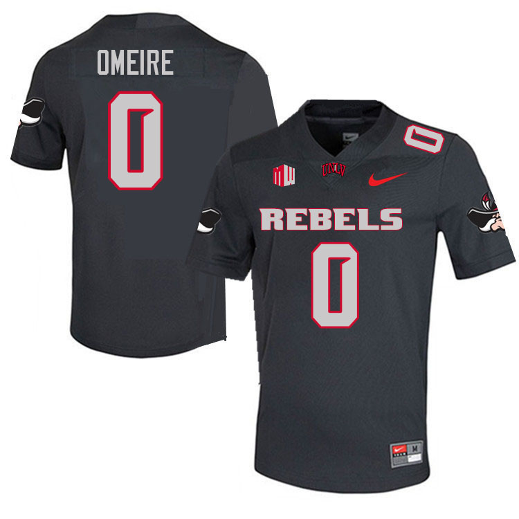 #0 Troy Omeire UNLV Rebels College Football Jerseys-Retro Charcoal #0 Troy Omeire UNLV Rebels College Football Jerseys-Retro Charcoal